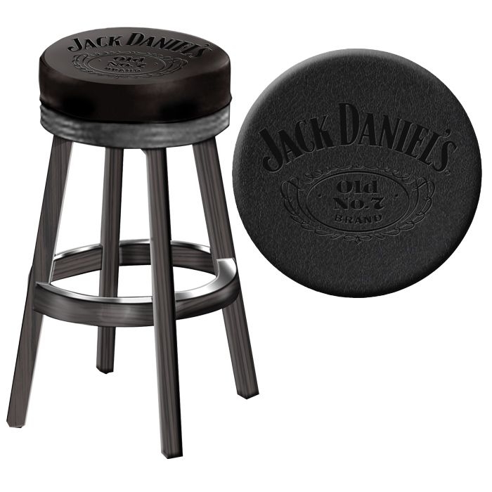 Jack Daniel's 30.25" Bar Stool with Cushion