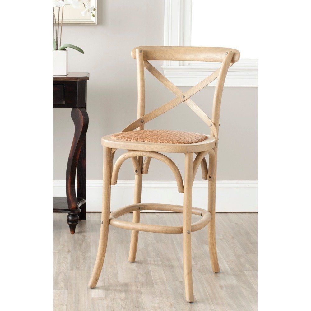 Safavieh American Homes Collection Franklin Weathered Counter Stool, Oak