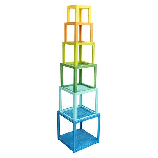 Columbia Colorful Stackable Etagere Bookcase