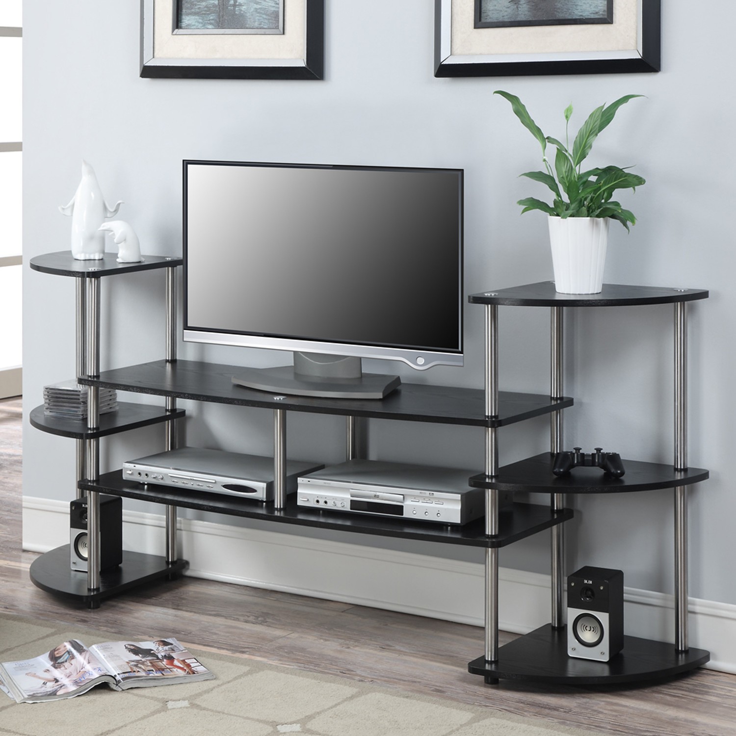 Glass And Metal Tv Stands Ideas On Foter