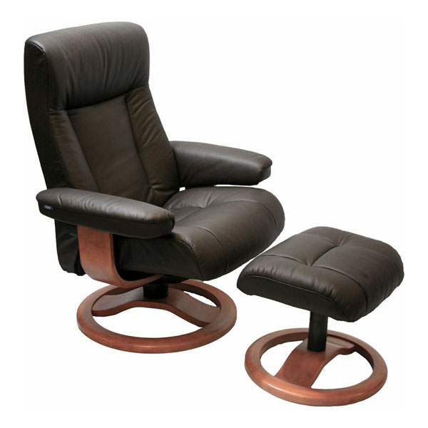 Encino Leather Chair and Ottoman