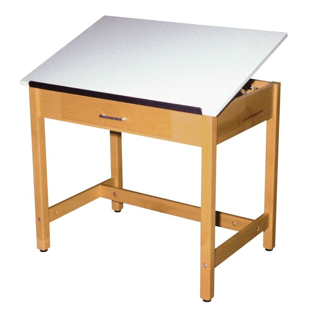 Fiberesin Drafting Table with Drawer