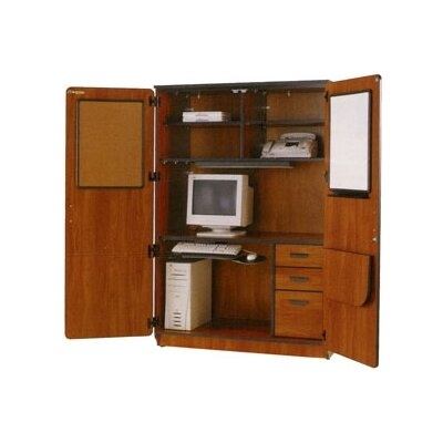 Illusions Armoire Desk with Locking Doors