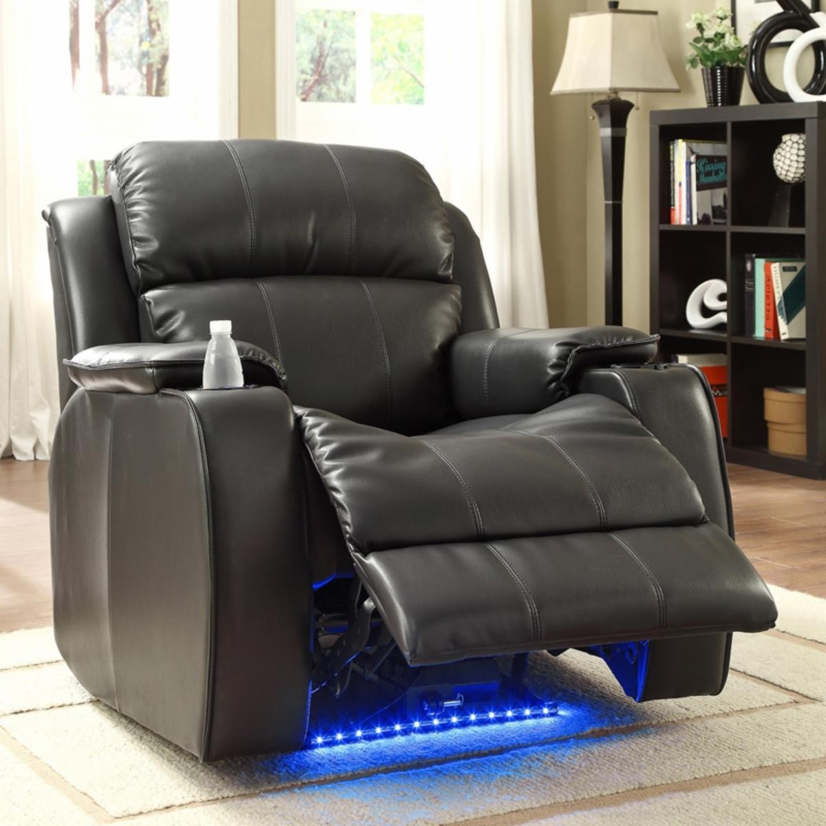 Jimmy Power with Massage, LED and Cup Holder Recliner