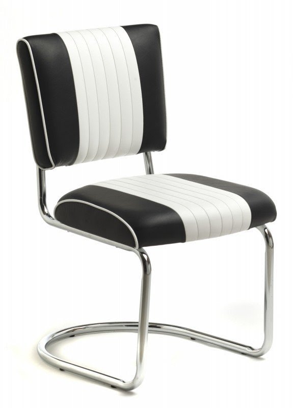 Retro Racer Back Side Chair 