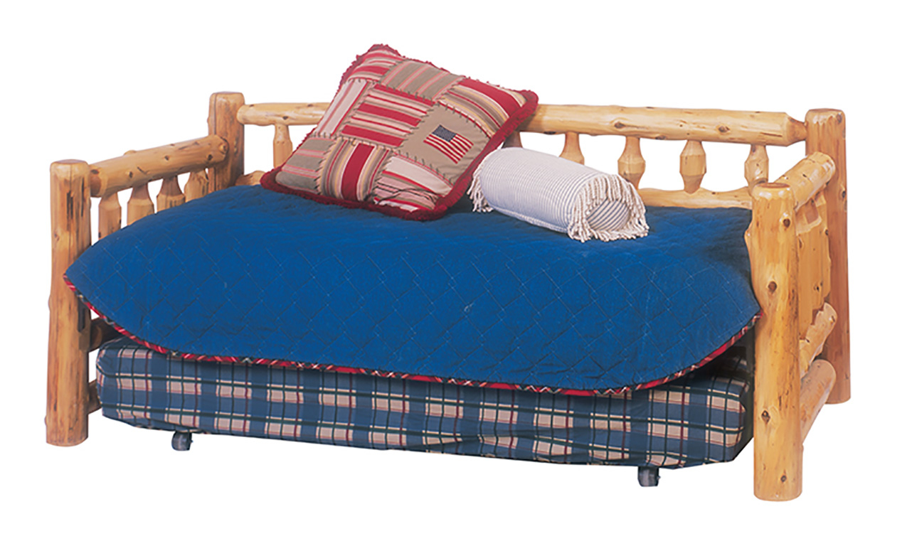 Traditional Cedar Log Panel Customizable Bedroom Set