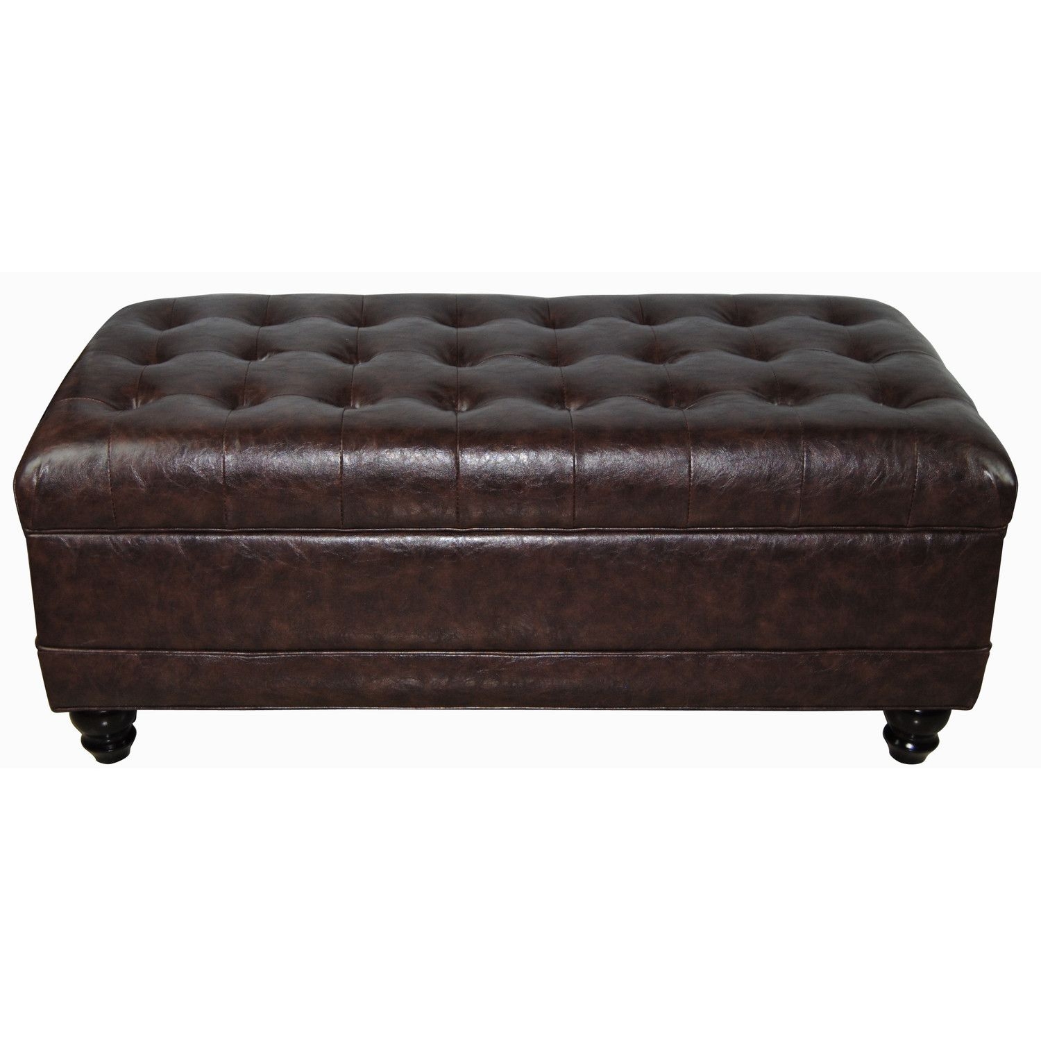 Tufted Ottoman With Shelf - Ideas on Foter