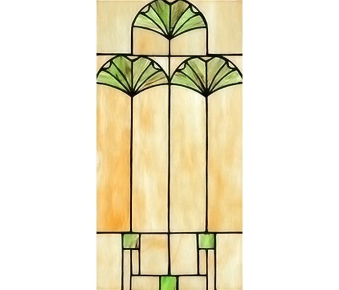 Ginkgo Stained Glass Window
