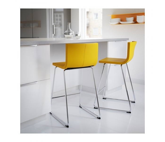 Ikea bernhard bar stool with backrest you sit comfortably thanks