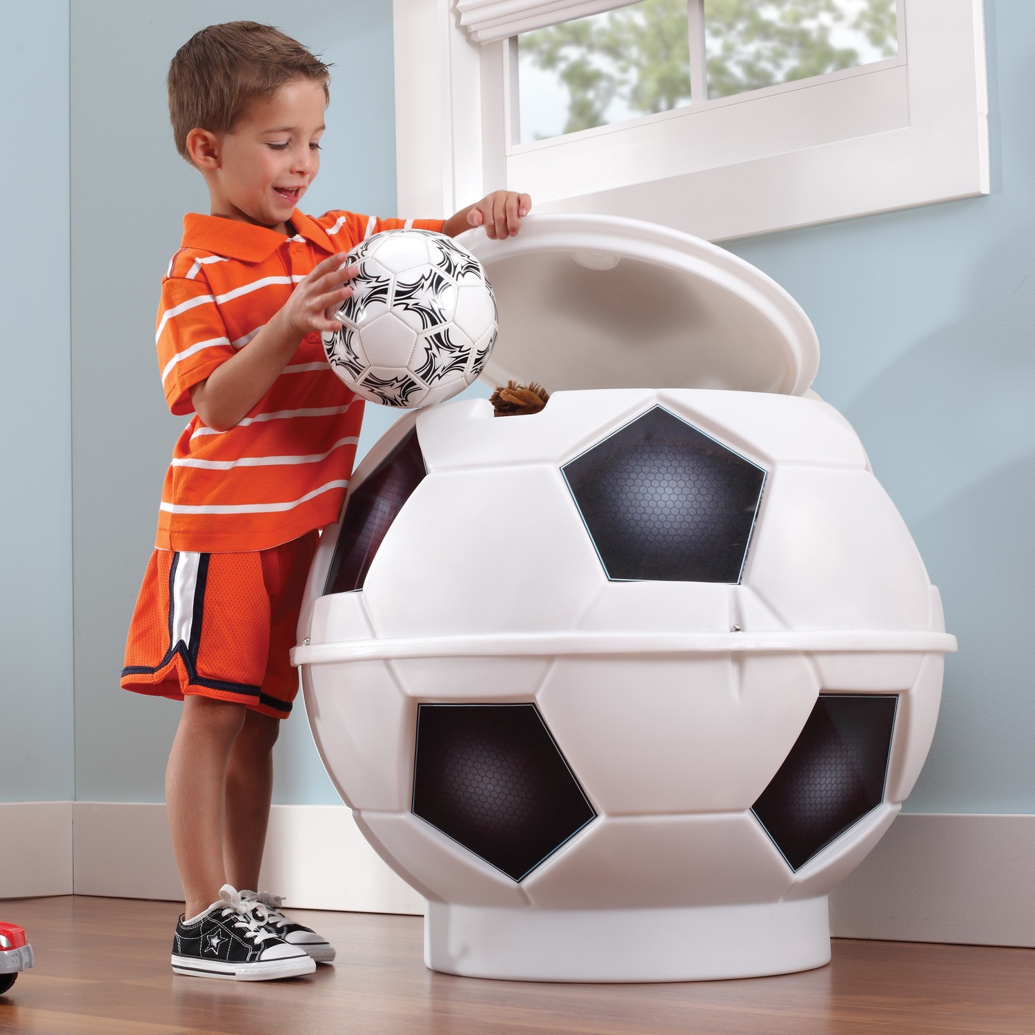 Soccer Ball Toy Storage Bin