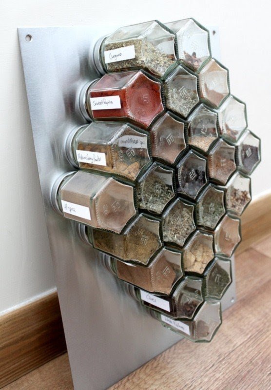 Stainless Steel Wall Mount Spice Rack