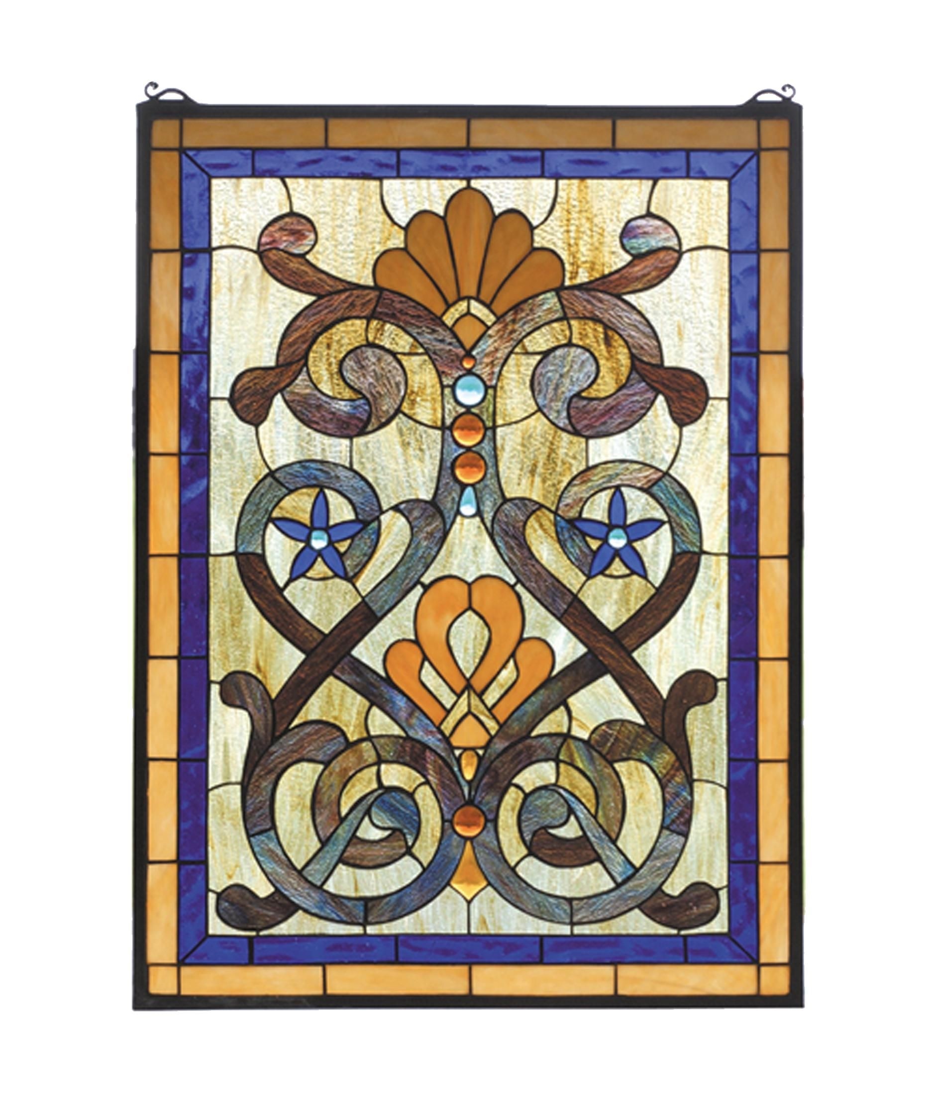 Victorian Mandolin Stained Glass Window