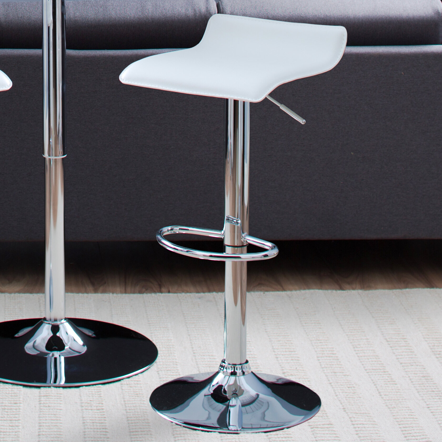 Adjustable Height Airlift Bar Stool