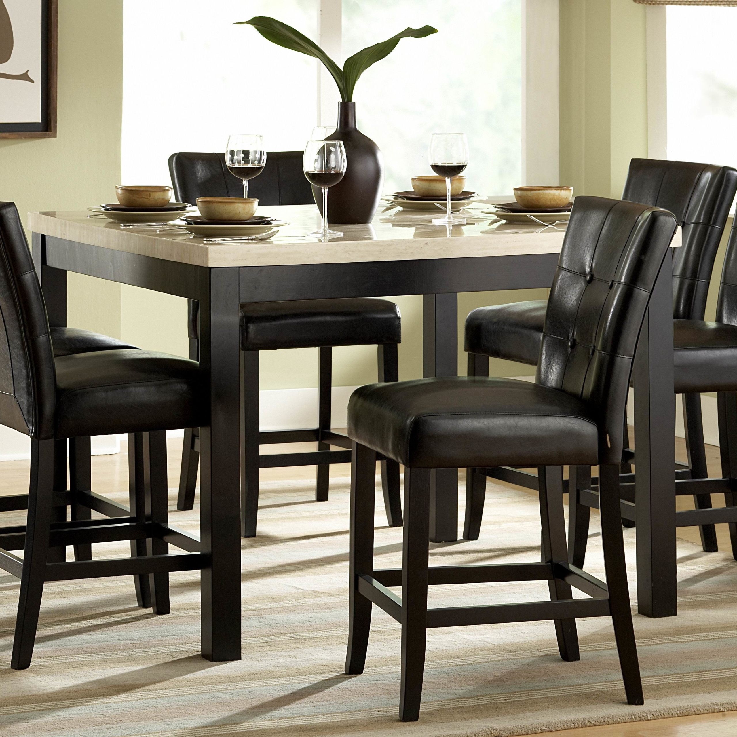 ashley triangle dining table set