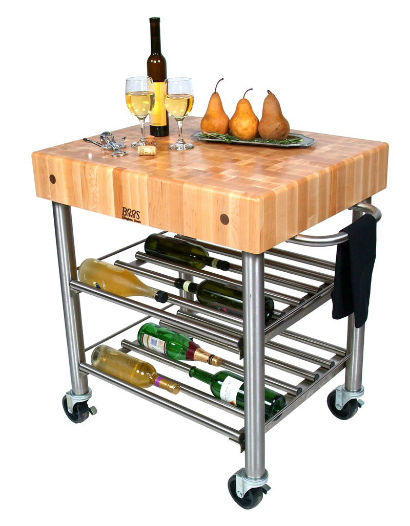 Rolling Butcher Block Cart Ideas On Foter   Cucina Americana Kitchen Cart With Butcher Block Top 6 