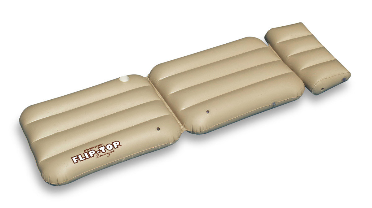 Flip Top Multi-Position Inflatable Pool Lounger