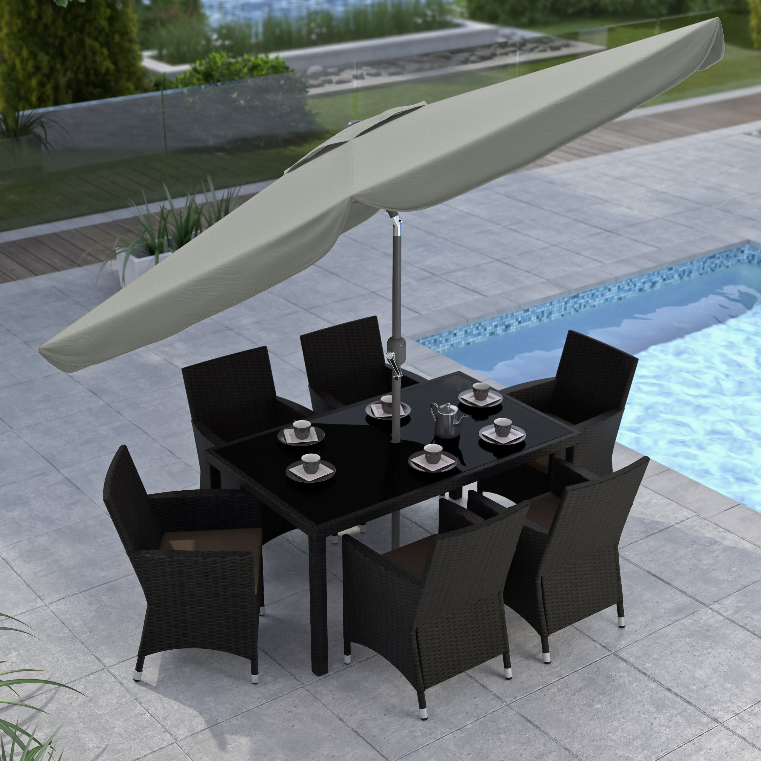 Wind Resistant Patio Umbrellas - Foter