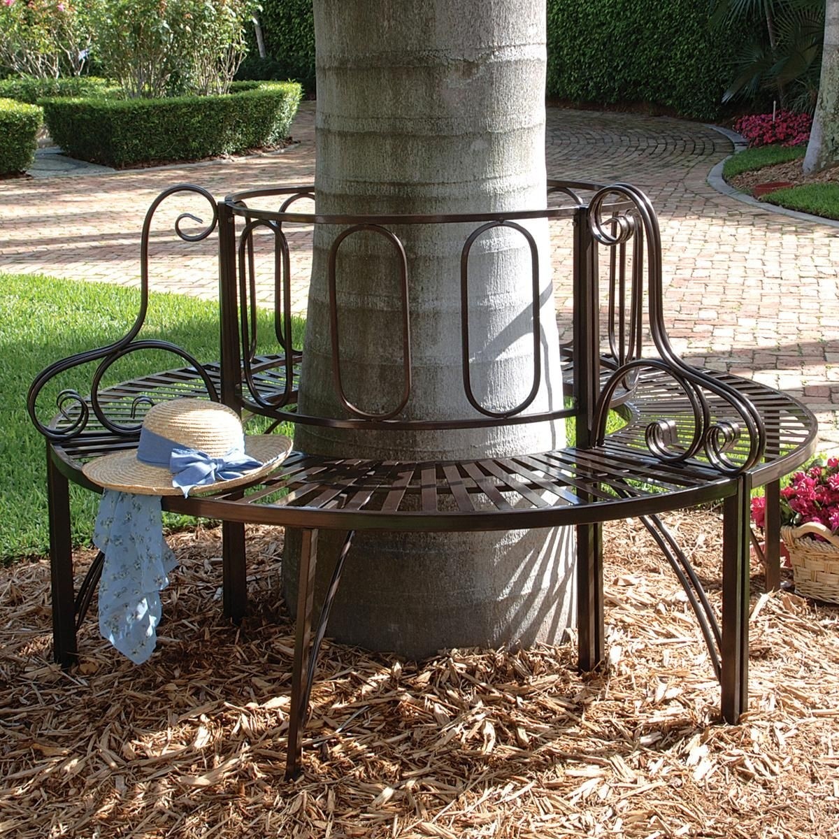 Architectural Metal Tree Bench
