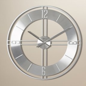 silver wall clocks amazon