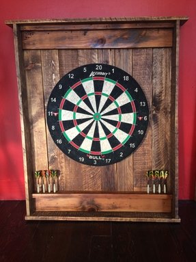 Personalized Custom Irish Pub Dartboard /& Cabinet Set 2 Games Sports Gameroom