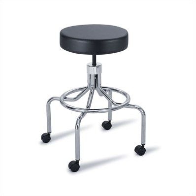 Height Adjustable Lab Stool with 2 Swivel Casters