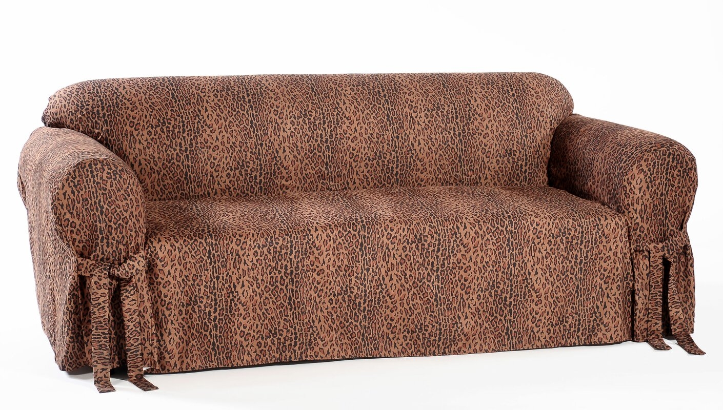 Leopard Print Sofa Slipcover