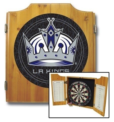 NHL Dart Board and Cabinet Set