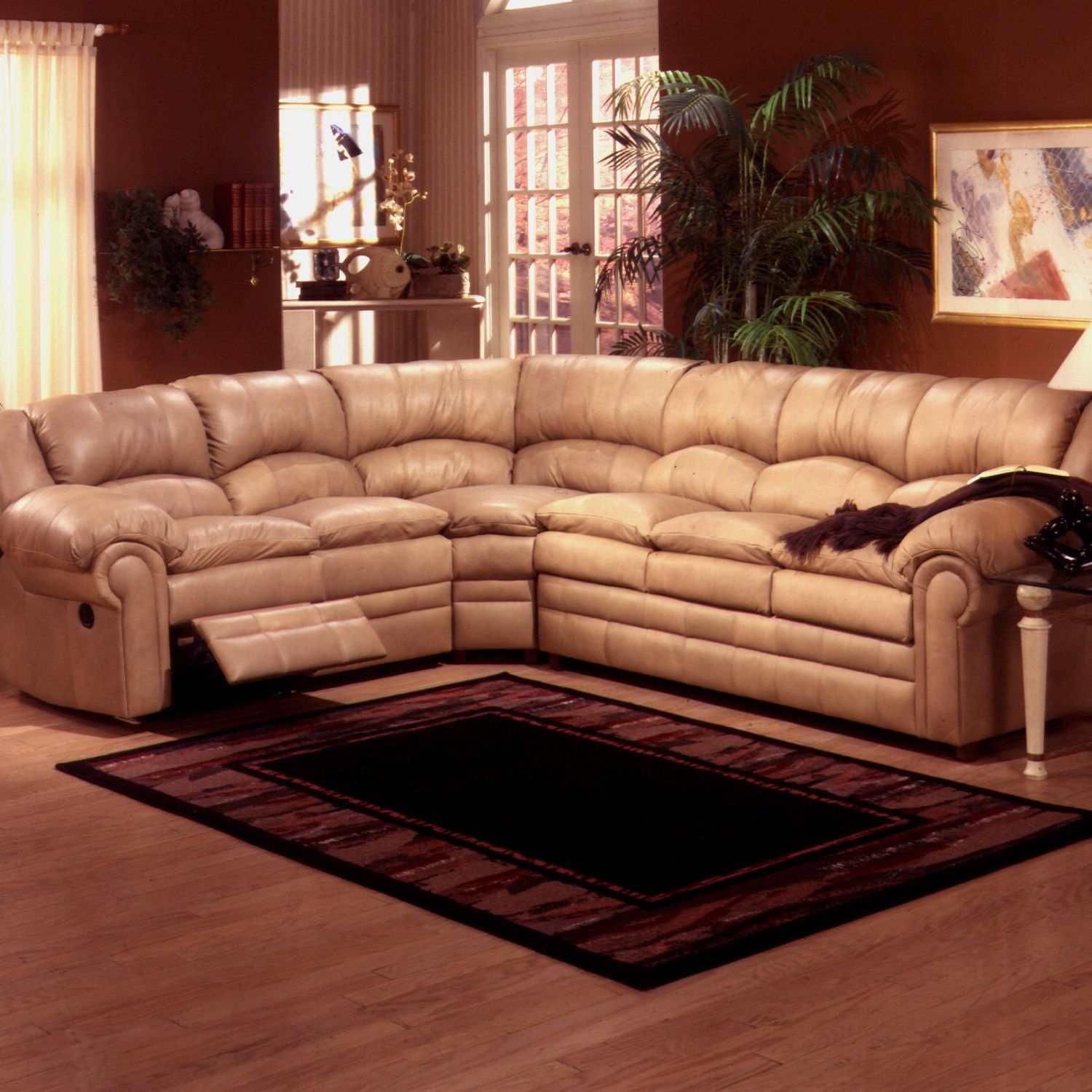 Riviera Leather Reclining Sectional
