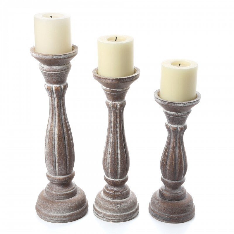 Hermitage Pottery Gold Rose Pillar Candle Holder for 3" Candle Wedding 