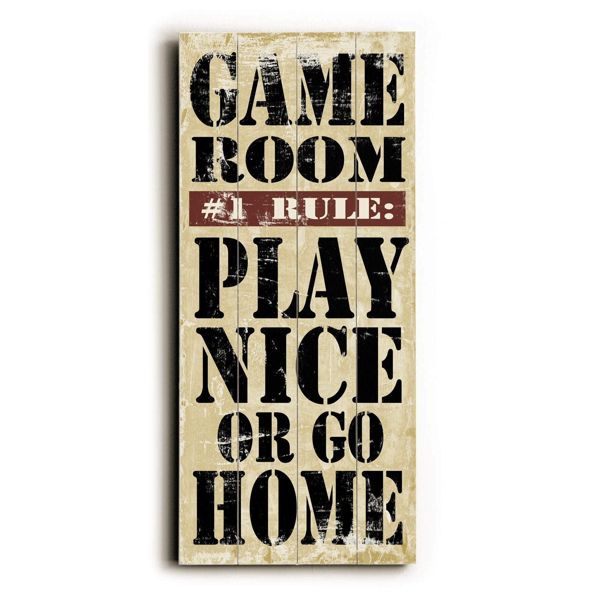 Game Room Rules Wall Décor