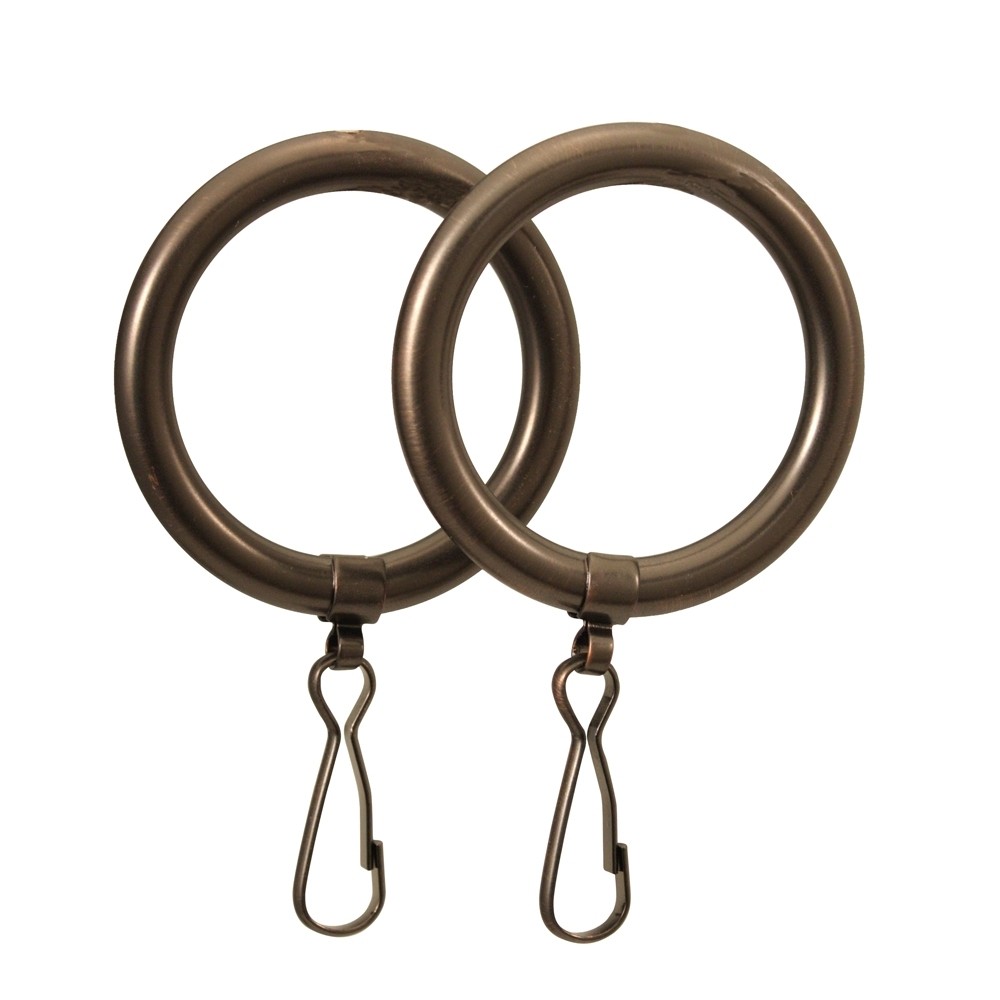 Marina Shower Curtain Rings in Oil Rubbed Bronze (Set of 2)