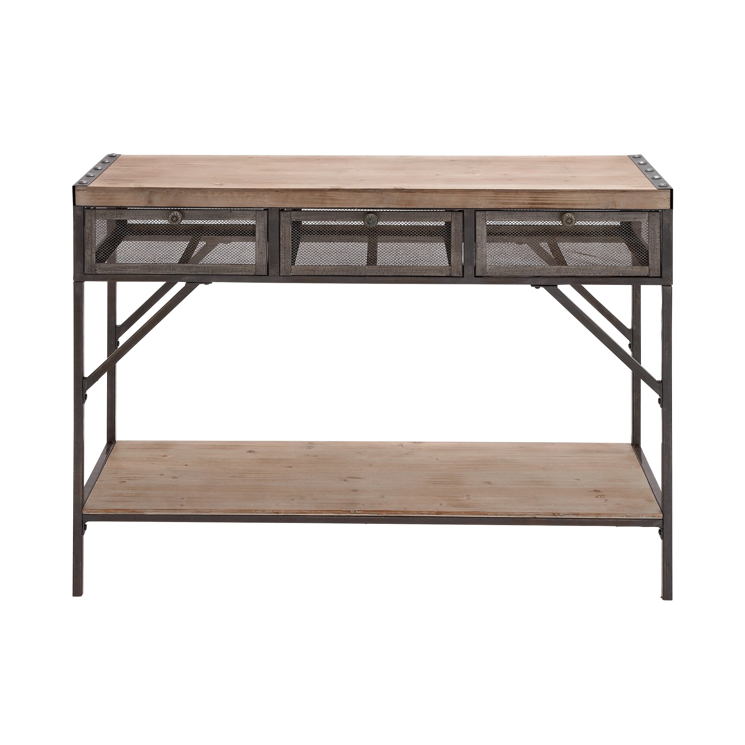 Perfect Wood & Metal Console Table
