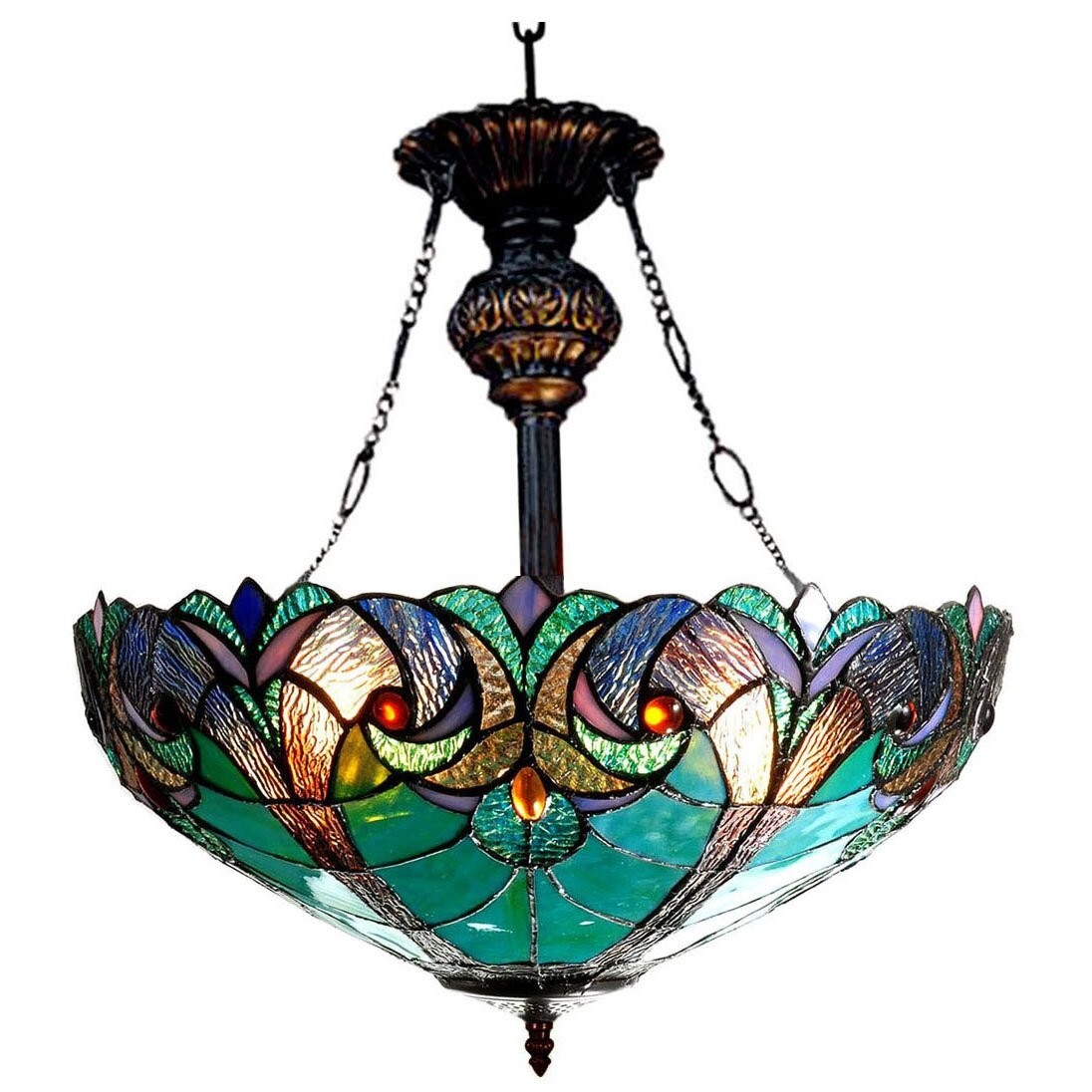 Stained Glass Ceiling Fan Light Shades - Ideas on Foter