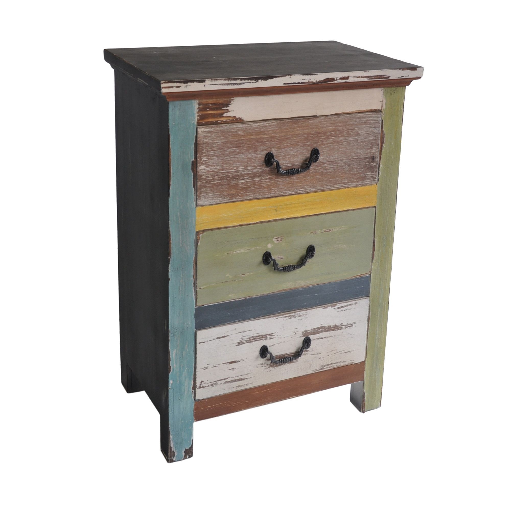 Wooden Chest with 3 Drawers