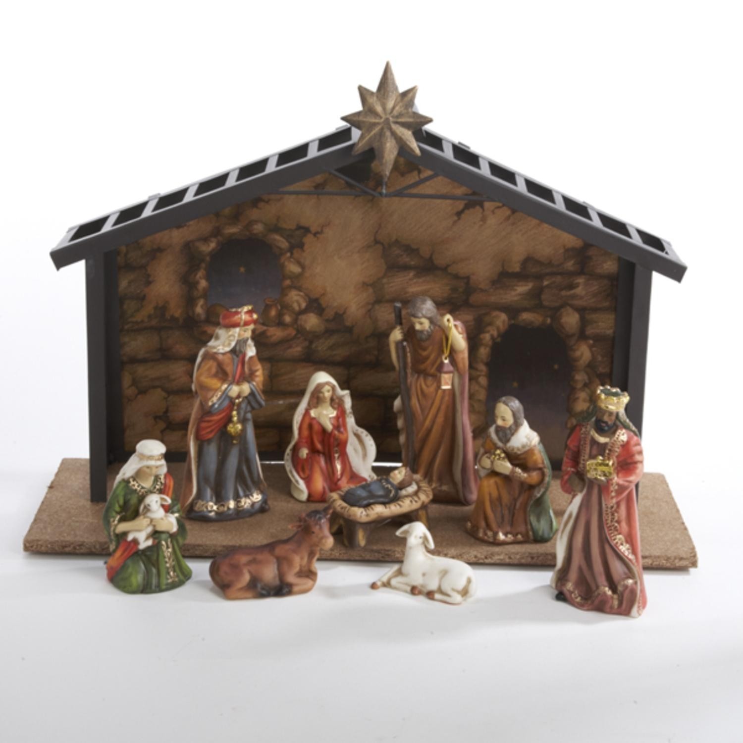 10 Piece Porcelain Nativity Set