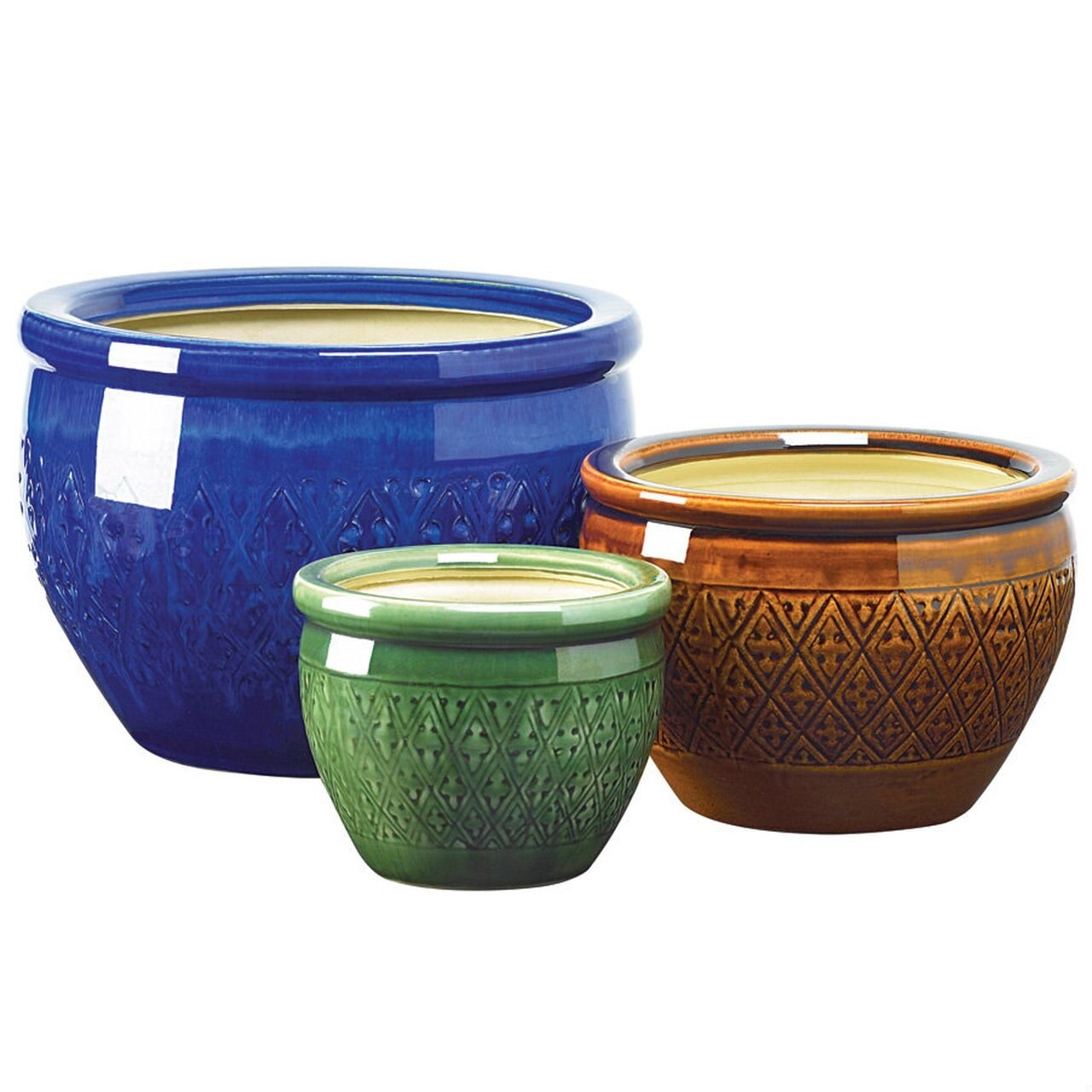 Large Glazed Ceramic Plant Pots