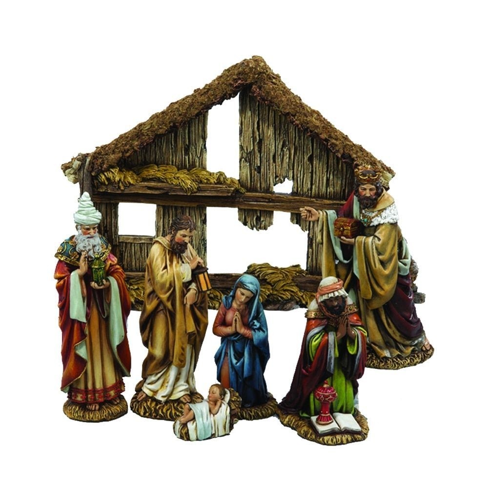 7 Piece Resin Nativity Set