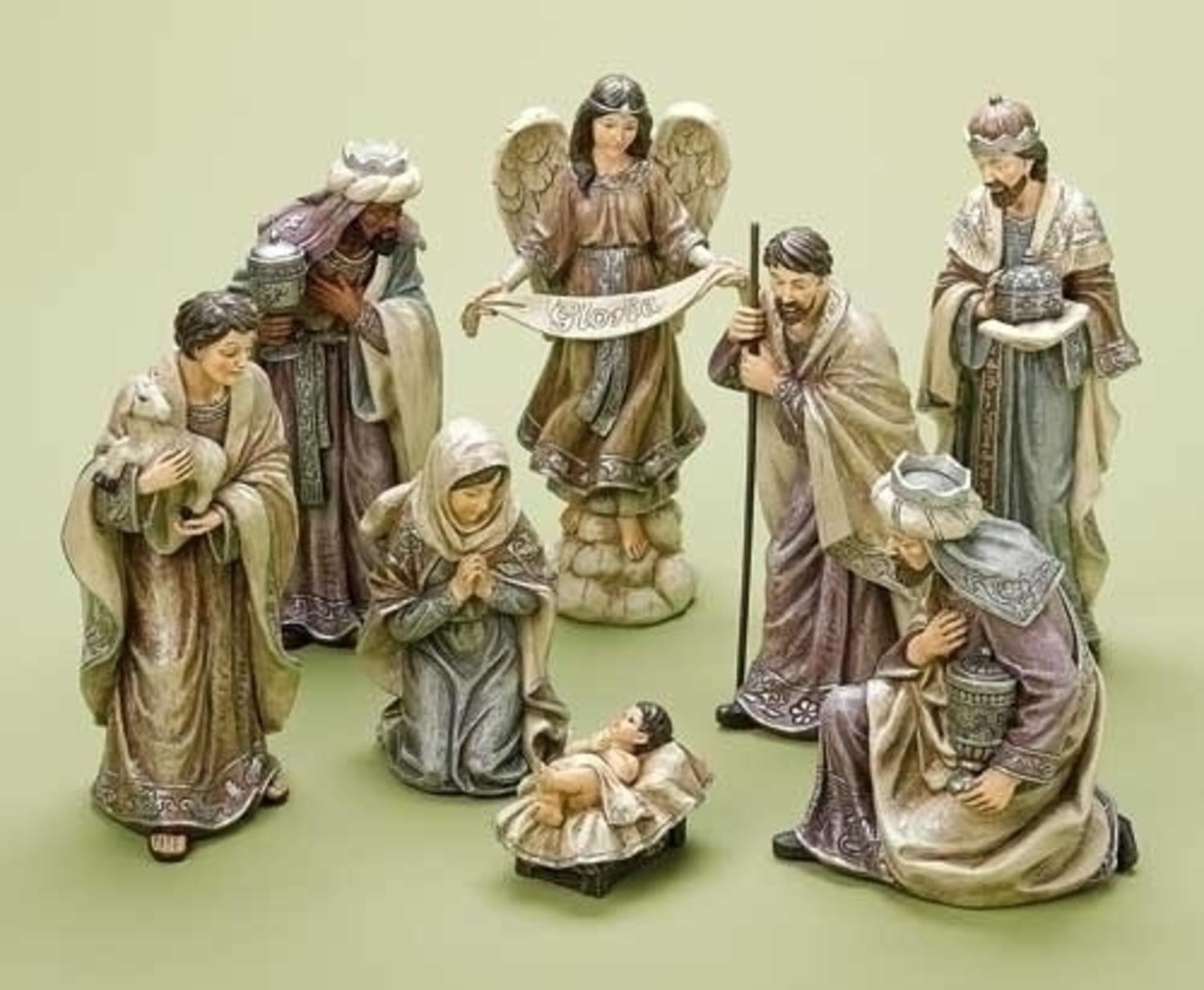 8 Piece Nativity Figurine Set