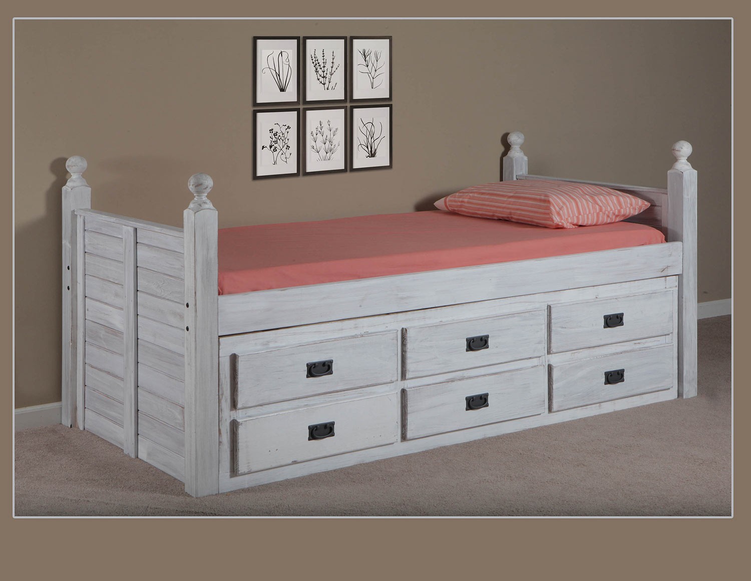 Solid Wood Captains Bed Twin - Ideas on Foter