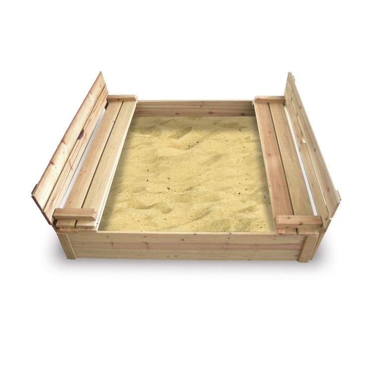 Cedar 4' Rectangular Sandbox with Cover