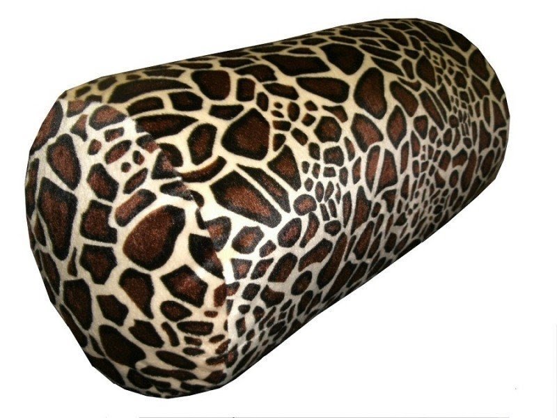 animal print bolster pillow