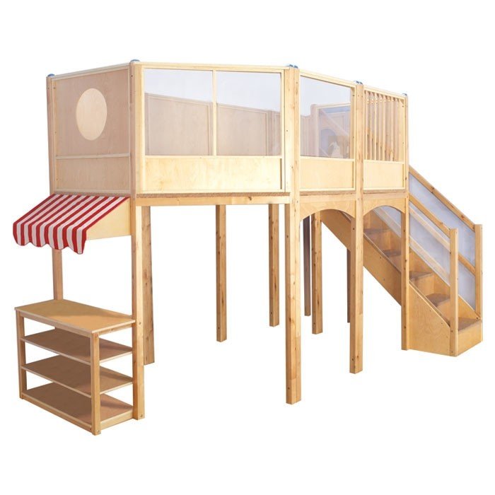 Indoor store loft playhouse