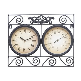 Decorative Outdoor Clock And Thermometer Set Ideas On Foter