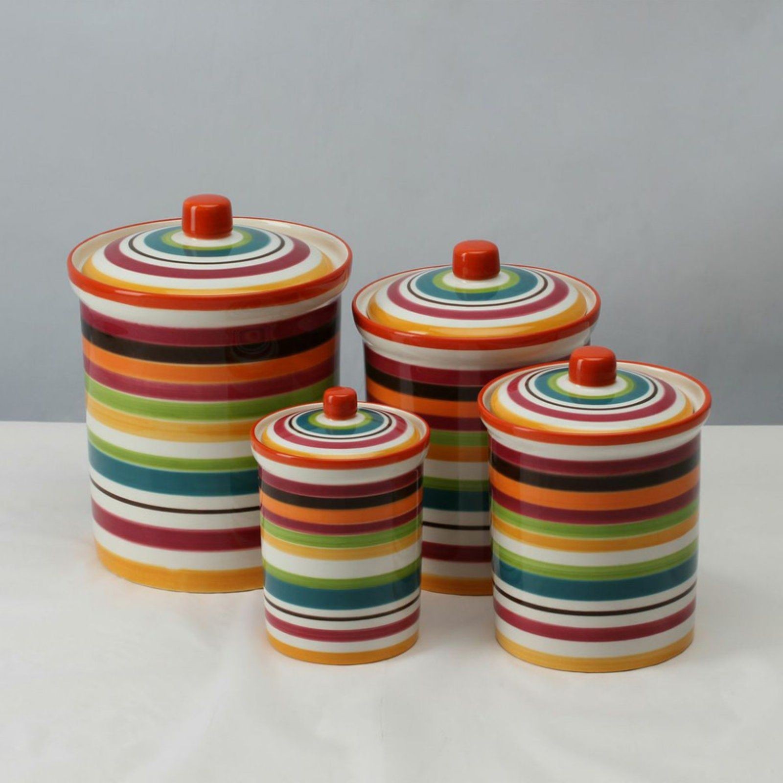 Colored Glass Kitchen Canisters - Foter