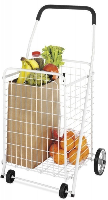 Small Emulational Iron Trolley Grocery Baskets Shopping Carts Rolling Creative 