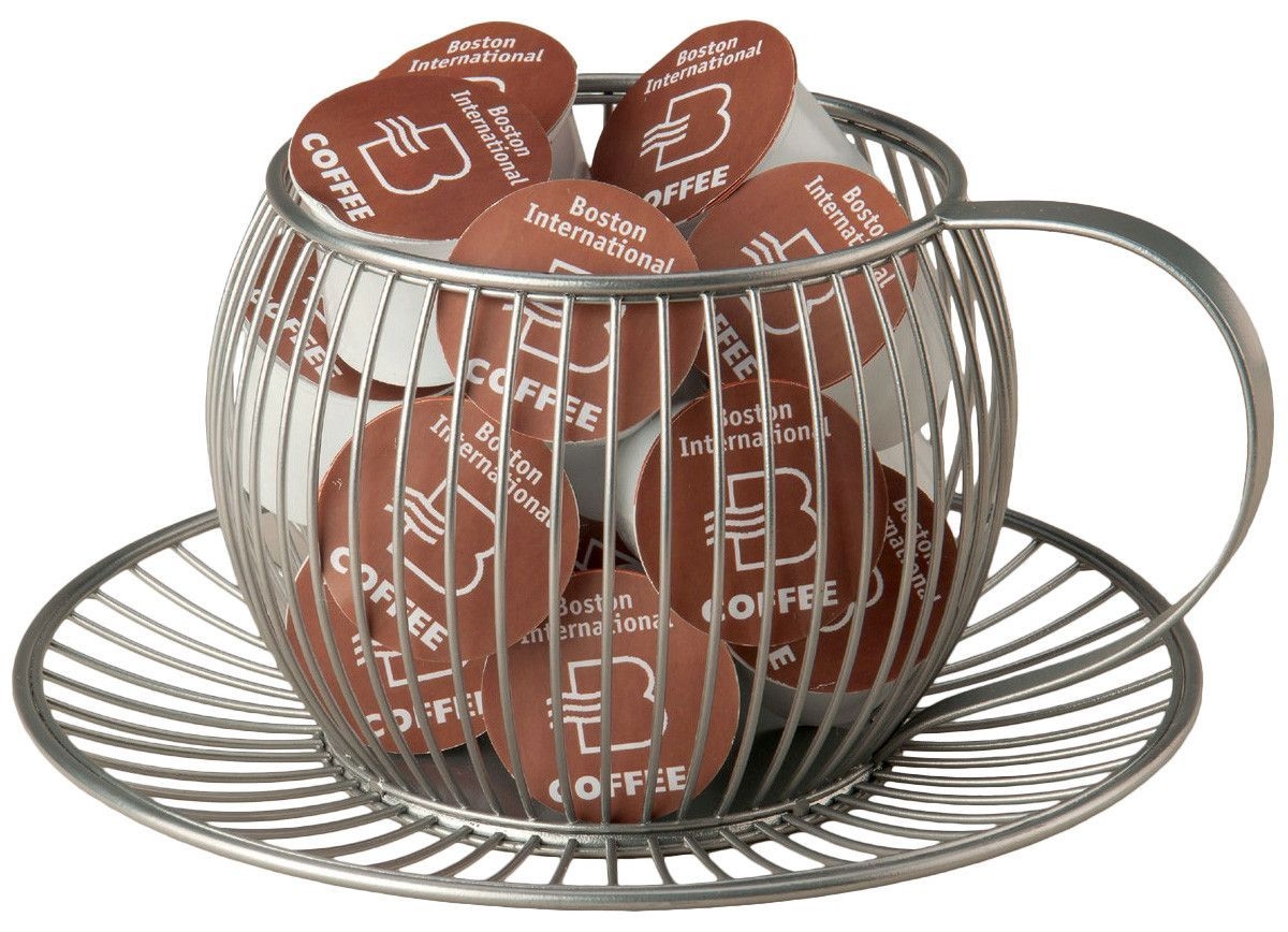 Wire Cup & Saucer K-Cup Pod Holder