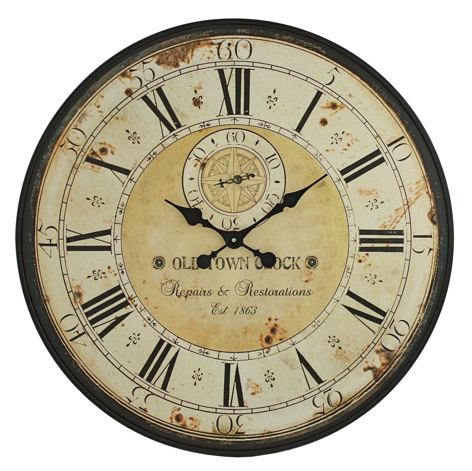 Woodland Imports Romanian Styled Antique Wall Clock
