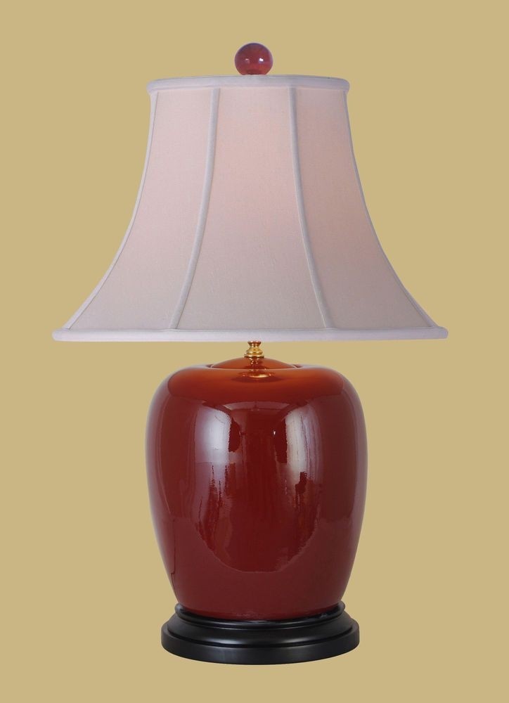 28" H Jar Table Lamp with Bell Shade