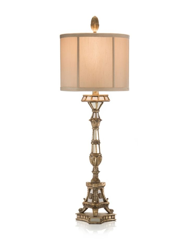 34" H Table Lamp with Drum Shade