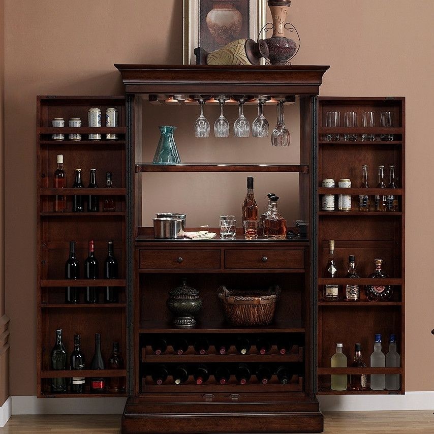 Angelina Bar Cabinet with Wine Storage